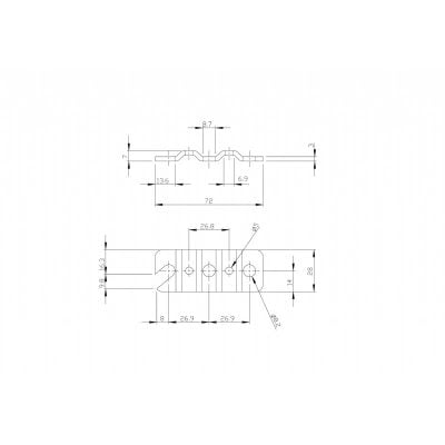 Cable Bracket Zinc Yellow