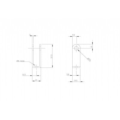 Cable Lug Zinc Yellow