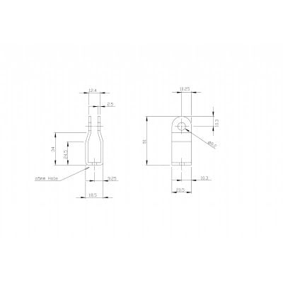 G9 Cable Lub/Clevis Zinc Yellow