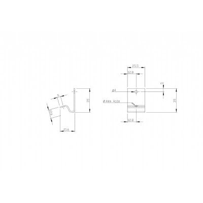 Bracket 2 Holes Stainless Steel