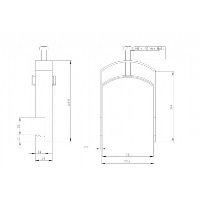 78mm Special Q Clamp Zinc White
