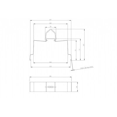 Florescent Light Fitting Sp/St St/St