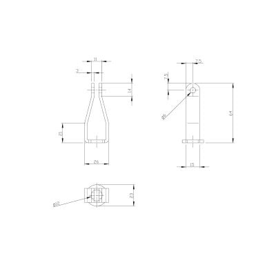 Cable Lug Bracket Zinc Yellow