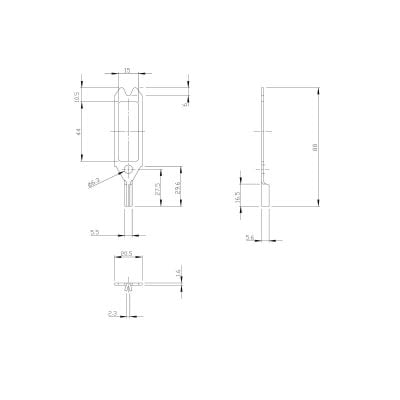 B17 Bracket Zinc Yellow