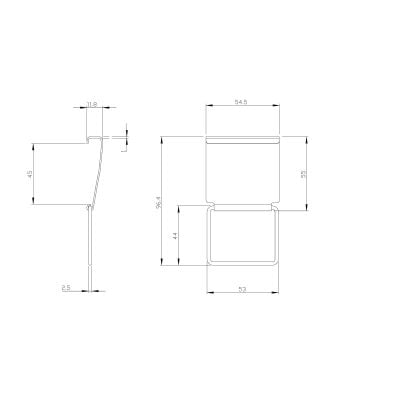 Front Clip Stainless Steel
