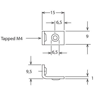 Heater Element Bracket Bent Nickel