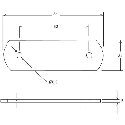 Link Bracket Zinc Yellow