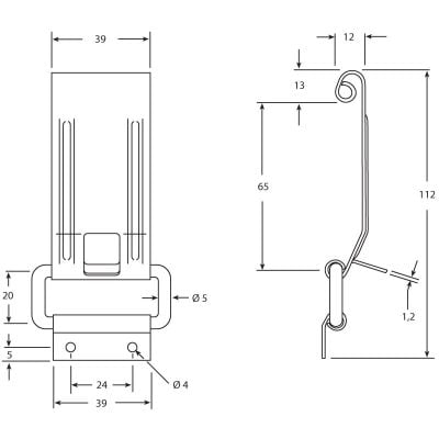 Toggle Clip Stainless Steel