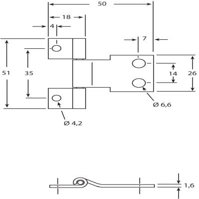 Citey Hinge Stainless Steel