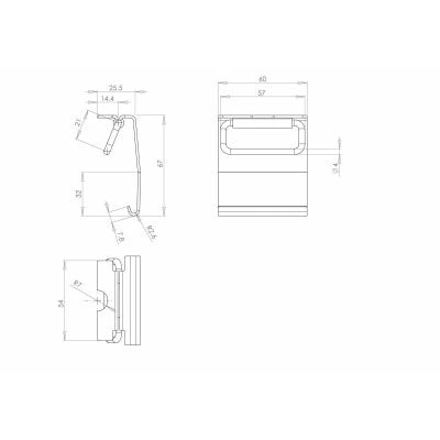Latch L/Lume Stainless Steel