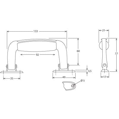 Carry Handle New Foot Nickel
