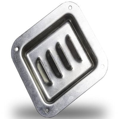 Uni Louvered Dish Zinc White