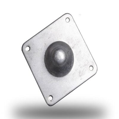 Glider Foot Standard 4.2mm Holes Zinc White