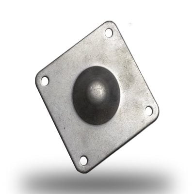 Glider Foot Standard 5mm Holes Zinc White