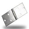 Flat Hinge With 3 Holes Both Sides Zinc White