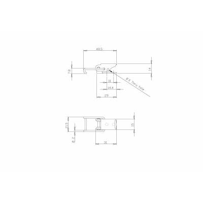 Toggle Latch 1.6mm Stainless Steel 304