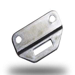 Catch Plate 1.6mm M/St Zinc White Strikers Catch Plate 1.6mm M/St Zinc White