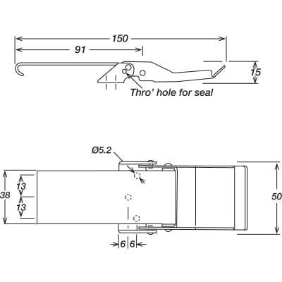 Toggle Latch Stainless Steel